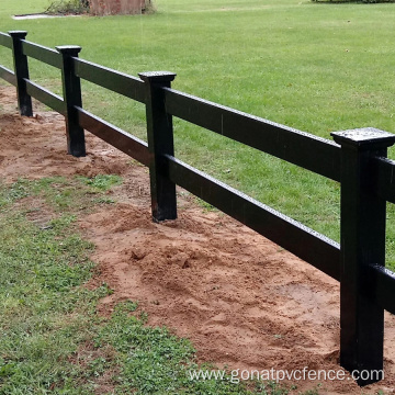 Black PVC horse fences